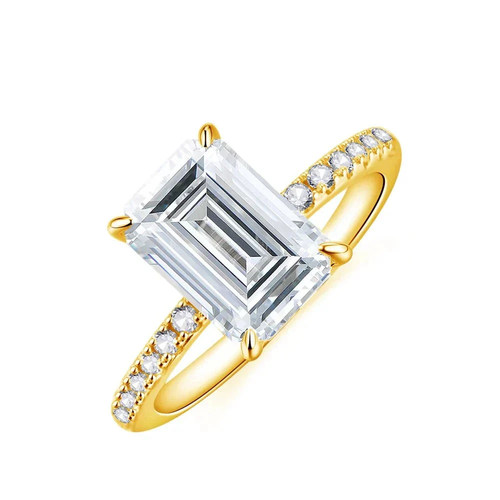 3.5 CT Brilliant Cut Moissanite Engagement Ring