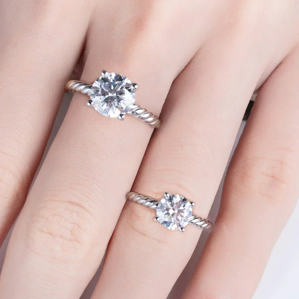 VVS1 D Color 2CT/3CT Moissanite Engagement Ring