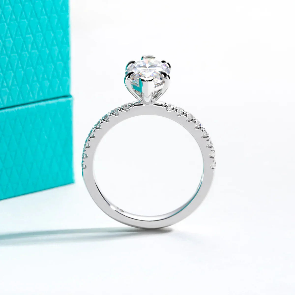 3 CT Marquise Cut Moissanite Engagement Ring