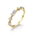 5 Stone VVS1 D Color Marquise Cut Moissanite Ring
