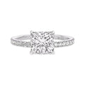 3 CT Princess Cut Moissanite Engagement Ring