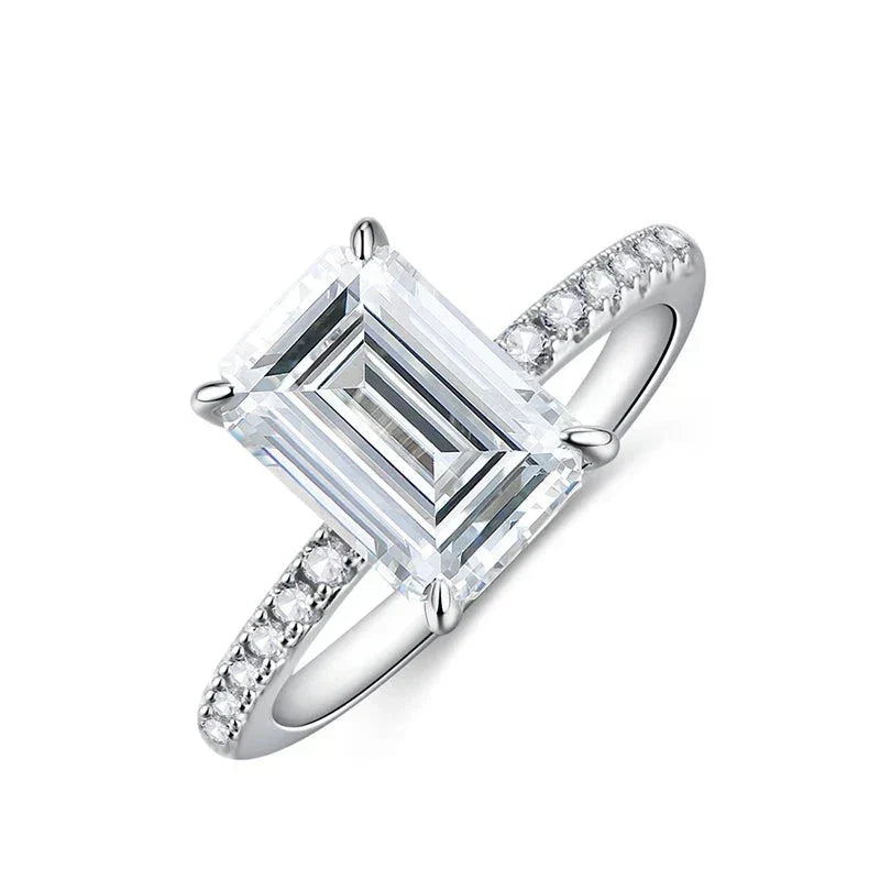 3.5 CT Brilliant Cut Moissanite Engagement Ring