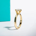2CT/3CT Round Cut Moissanite Solitaire Ring