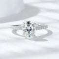VVS1 D Color 3 CT Oval Cut Moissanite Engagement Ring