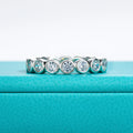3MM Round Cut D Color Moissanite Eternity Band