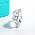 4.25 CTTW 3 Stone Infinity Engagement & Wedding Ring