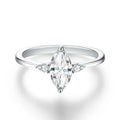 1 CT Marquise Cut Moissanite Engagement Ring