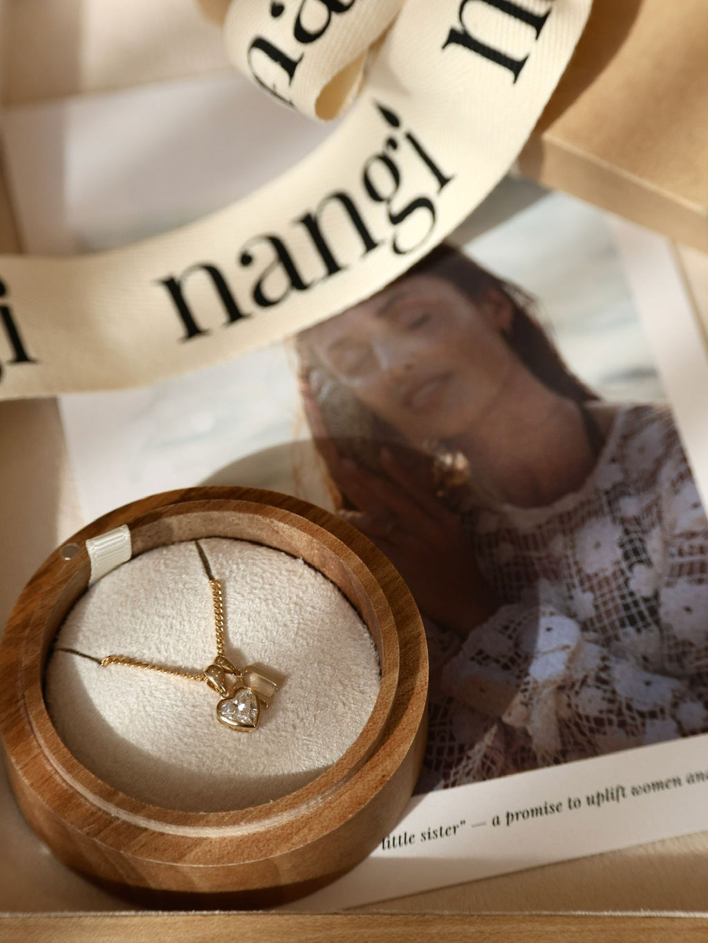 Heart Diamond Bezel Pendant Necklace | Yellow Gold Solitaire Necklace | Gift For Her