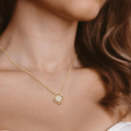 Lab-Grown Diamond Clover Pendant Necklace in 14K Gold | Everyday diamond necklace